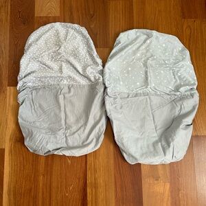 Silky Tots Silk Bassinet Lounger Sheets, Set of 2